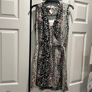 Parker Leopard Print Dress, Size Medium